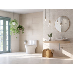 One-Piece Toilet, Prism, Elongated, Dual-Flush, White