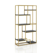 Open Bookcase, 70.25 In Tall with 6 Shelf Tiers