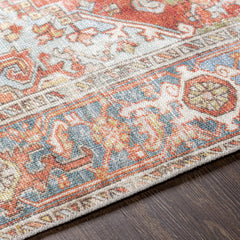 Oriental Area Rug 8'10" x 12' in Blue, Green, Brown and Red