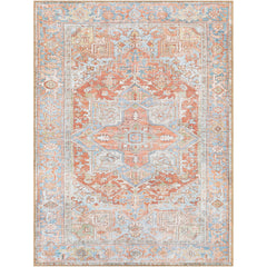 Oriental Area Rug 8'10" x 12' in Blue, Green, Brown and Red