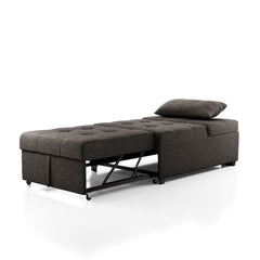 Ottoman with Tufted Seat and Futon Conversion