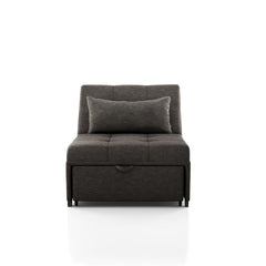Ottoman with Tufted Seat and Futon Conversion