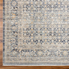 Outdoor Area Rug, 7 Ft 10 In x 10 Ft, Gray and Charcoal Polyester