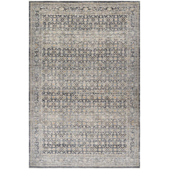 Outdoor Area Rug, 7 Ft 10 In x 10 Ft, Gray and Charcoal Polyester