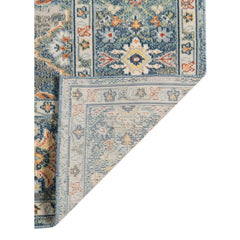 Outdoor Area Rug, Polypropylene in Blue/White/Yellow/Orange