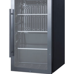 Outdoor Beverage Center, Freestanding and Built-In, 110 Cans, 19 Inch, Black