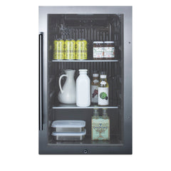 Outdoor Beverage Center, Freestanding and Built-In, 110 Cans, 19 Inch, Black