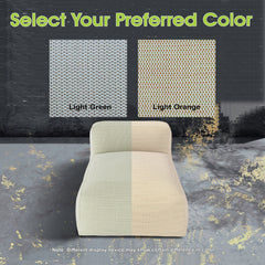 Outdoor Chaise Lounge with Cushion and Polypropylene Cover