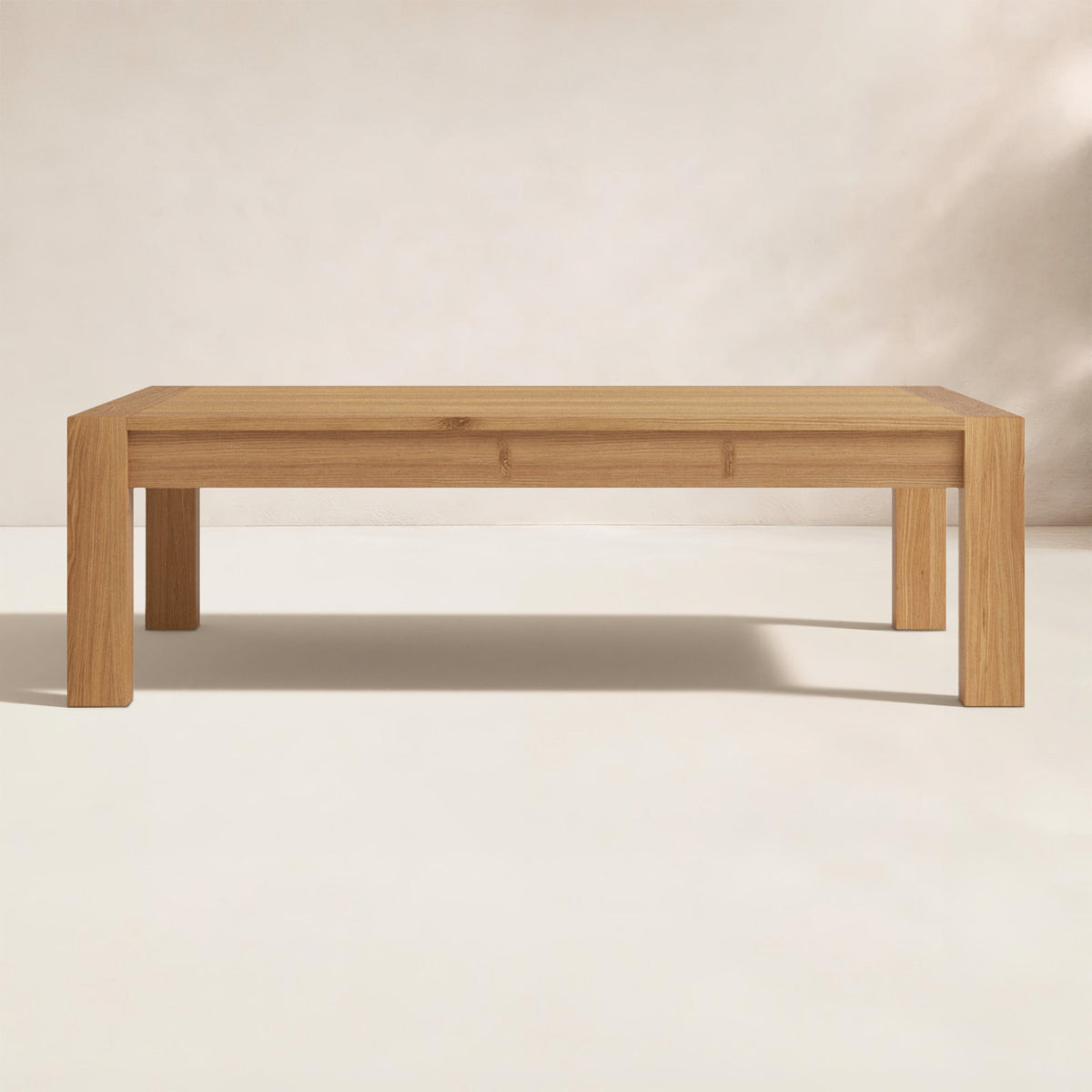 Outdoor Coffee Table in Solid Teak Wood, Natural