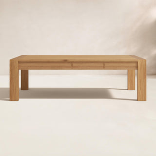 Outdoor Coffee Table in Solid Teak Wood, Natural