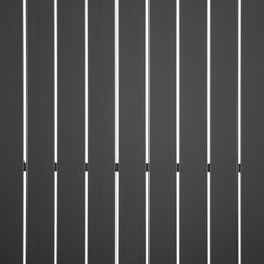 Outdoor Dining Table, Rectangular Powder-Coated Steel, Matte Black