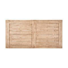 Outdoor Dining Table, Seats 6, Natural Acacia Wood