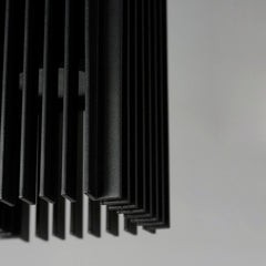 Outdoor Pendant Light with 2 Integrated LEDs in Matte Black Metal