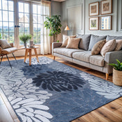 Outdoor Rug, Rectangle 10' x 14' in Navy