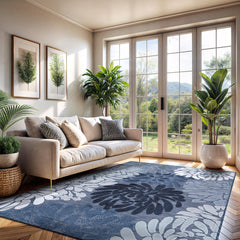 Outdoor Rug, Rectangle 10' x 14' in Navy