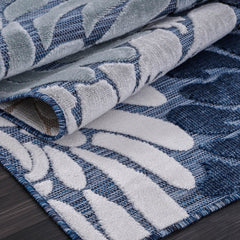 Outdoor Rug, Rectangle 10' x 14' in Navy