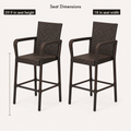 Dimensions | drawn seat dimensions over two stools: 29.9 in seat height and 18 in seat width