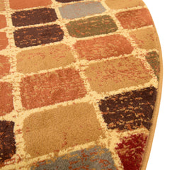 Oval Area Rug, 7'10" x 10' with Polypropylene Construction