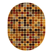 Oval Area Rug, 7'10" x 10' with Polypropylene Construction