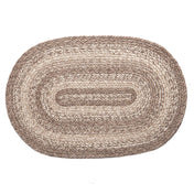 Oval Area Rug, 8' x 10' with Beige and Brown Color