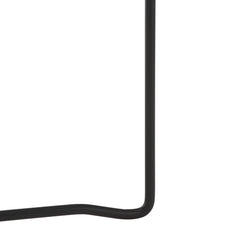 Oval Console Table, Dark Sandstone with Black Metal Legs
