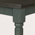 Detail | the table leg's turned profile and corner joinery