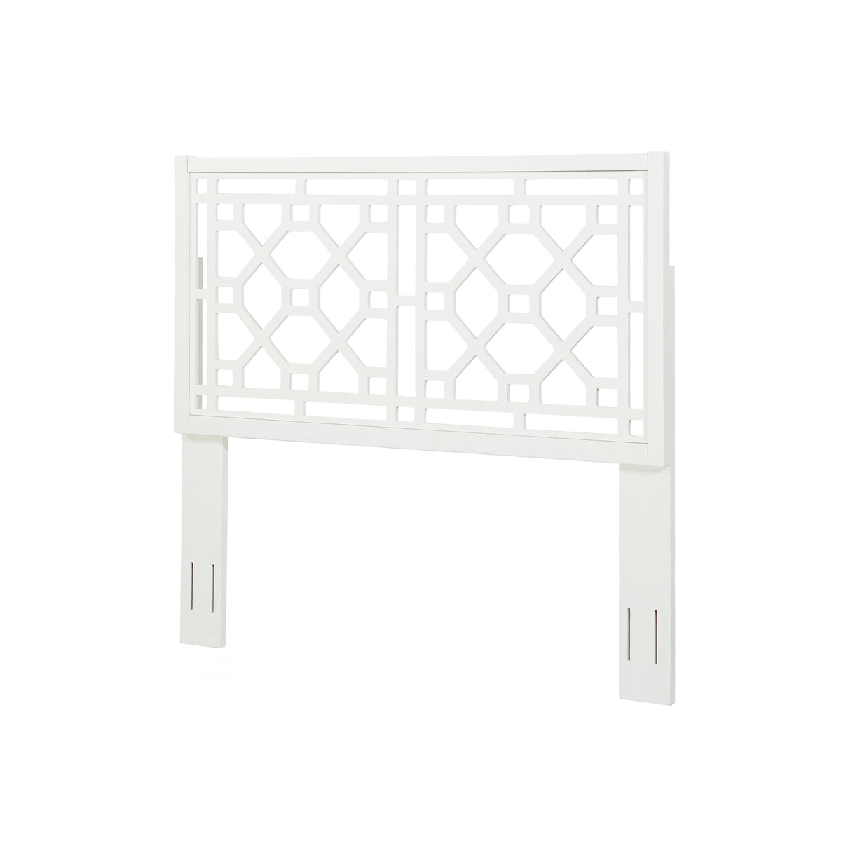 Panel Headboard in White Poplar Wood for Full/Queen Beds