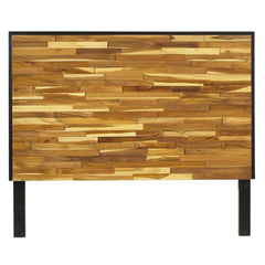 Panel Headboard, King, Solid Wood with Natural Wood Grain Variation