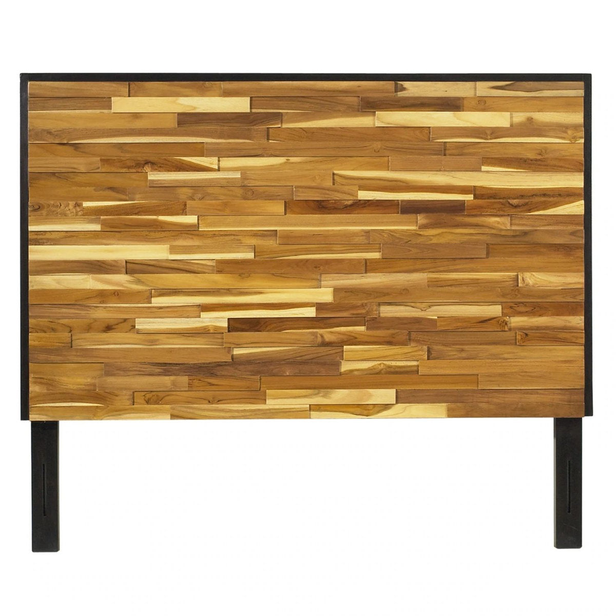 Panel Headboard, King, Solid Wood with Natural Wood Grain Variation
