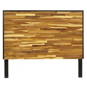 Panel Headboard, King, Solid Wood with Natural Wood Grain Variation