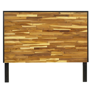 Panel Headboard, King, Solid Wood with Natural Wood Grain Variation