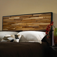 Panel Headboard, King, Solid Wood with Natural Wood Grain Variation