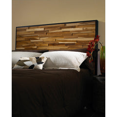 Panel Headboard, King, Solid Wood with Natural Wood Grain Variation