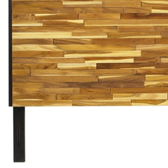 Panel Headboard, King, Solid Wood with Natural Wood Grain Variation
