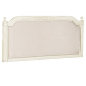 Panel Headboard, Queen, Antique Beige/Taupe with Linen Upholstery
