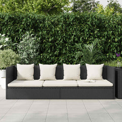Patio Daybed in PE Rattan with Powder-Coated Steel Frame