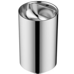 Pedestal Bathroom Sink, Cinox, Round, Stainless Steel