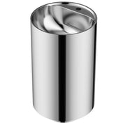 Pedestal Bathroom Sink, Cinox, Round, Stainless Steel