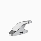 Pedestal Faucet, Battery Powered, Metal, Polished Chrome