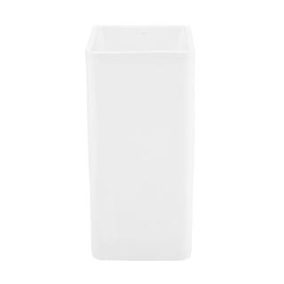 Pedestal Sink, Claire, One-Piece, Ceramic, White Gloss