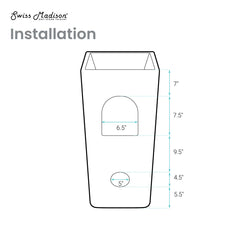 Pedestal Sink, Claire, One-Piece, Ceramic, White Gloss