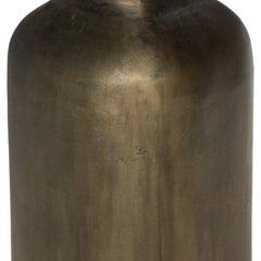 Pedestal Table, 17.75 in Wide, Brass Finish