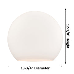 Pendant Light, 1-Light Clear Glass Globe Shade in Polished Nickel