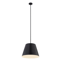 Pendant Light, 1 Light, Steel in Matte Black