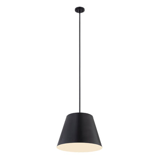 Pendant Light, 1 Light, Steel in Matte Black
