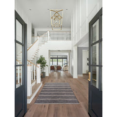 Pendant Light, 4-Light Metal Cage Frame in Gold