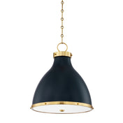 Pendant Light with 2 Lights and Steel Shade