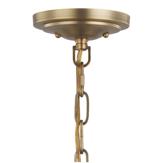 Pendant Light with Frosted Glass Shade in Dark Antique Brass and Matte Black