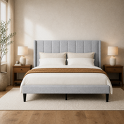 Grevane Penifiler Corduroy Channel Tufted Bed