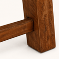 Detail | the stretcher rail's joint into one squared, canted leg